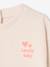 Sweat- en shortset voor baby's ecru - vertbaudet enfant 