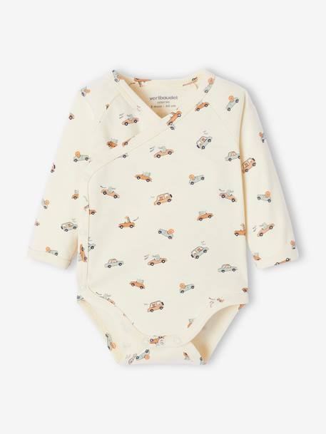 Ensemble naissance body + salopette + bonnet + gilet personnalisable rose+vert d'eau - vertbaudet enfant 