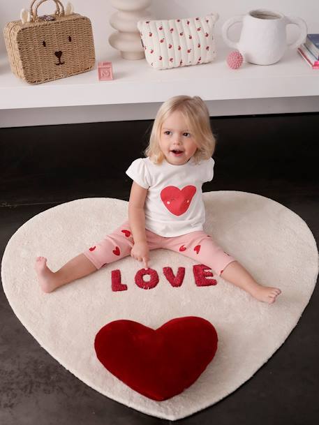 Lot de 3 t-shirts bébé fille manches longues écru+rayé rouge - vertbaudet enfant 