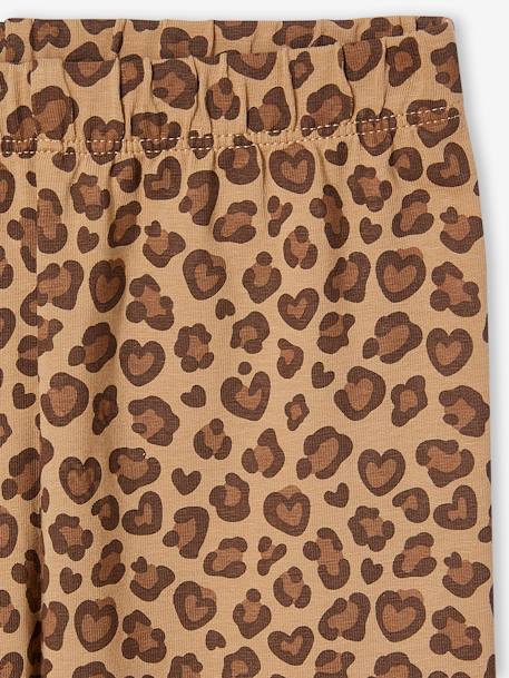 Lot de 2 leggings fille Basics anthracite+beige+bleu nuit+marron imprimé - vertbaudet enfant 