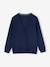 Gebreid vest met V-hals BASICS gemêleerd wit+marineblauw - vertbaudet enfant 