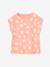 Lot de 3 tee-shirts fille fantaisie manches courtes bleu grisé+corail - vertbaudet enfant 