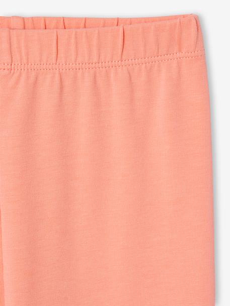 Lot de 2 leggings fille Basics anthracite+beige+bleu nuit+marron imprimé - vertbaudet enfant 