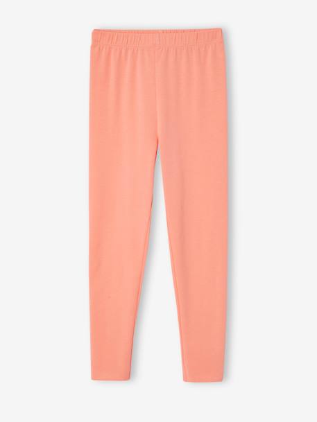 Lot de 2 leggings fille Basics anthracite+beige+bleu nuit+marron imprimé - vertbaudet enfant 