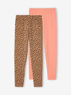 -Lot de 2 leggings fille Basics