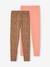 Lot de 2 leggings fille Basics anthracite+beige+bleu nuit+marron imprimé - vertbaudet enfant 