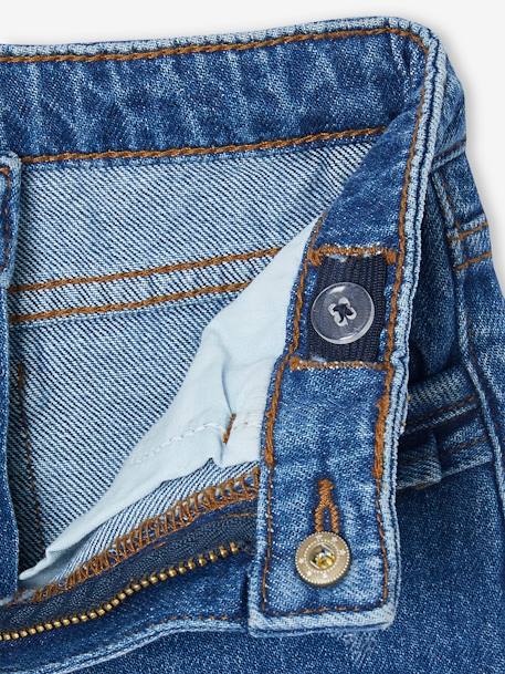 Jean fille droit MorphologiK tour de hanches Medium bleu foncé+stone - vertbaudet enfant 
