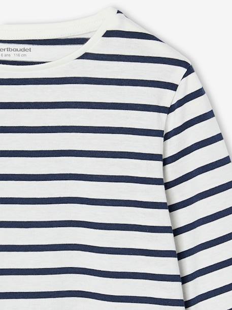 Set van 3 BASICS meisjesshirts met lange mouwen antraciet+groengrijs+koraal+roze (poederkleur) - vertbaudet enfant 