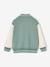 Sweat garçon molleton style teddy badge en bouclettes. anthracite+marine+vert émeraude+vert sapin - vertbaudet enfant 