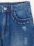 Jean fille droit MorphologiK tour de hanches Medium bleu foncé+stone - vertbaudet enfant 