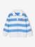 Sweat rayé col polo garçon rayé bleu - vertbaudet enfant 