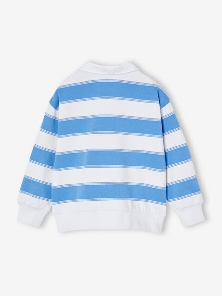 Gestreepte jongenstrui met polokraag blauw, gestreept - vertbaudet enfant 