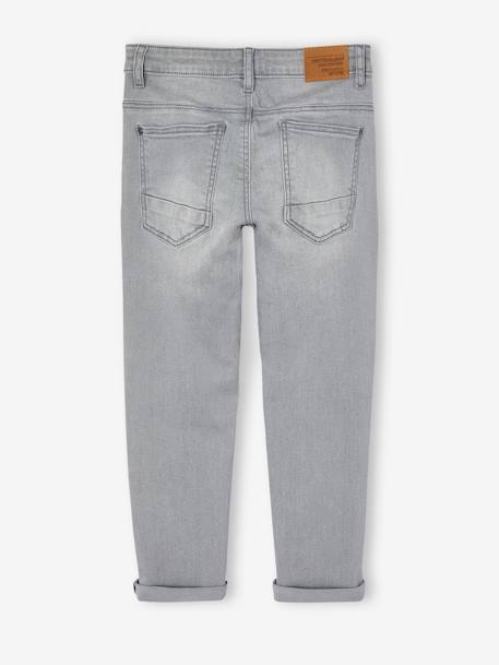 Jean garçon slim morphologique LARGE DENIM BRUT+denim gris+DENIM GRIS FONCE+double stone+STONE - vertbaudet enfant 