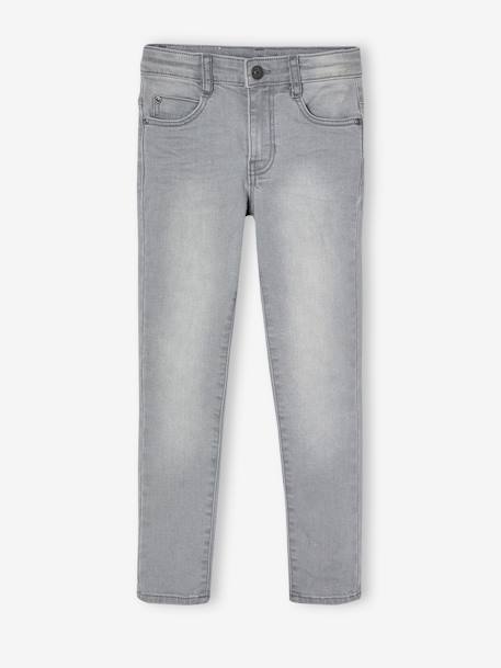 Slim fit jongensjeans Morphologik 'waterless' heupomtrek SMALL DENIM DONKERGRIJS+denimgrijs+double stone+RUW DENIM+STONE+zwart denim - vertbaudet enfant 
