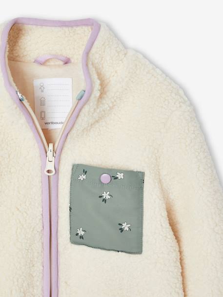 3-in-1 parka voor meisjes groengrijs - vertbaudet enfant 