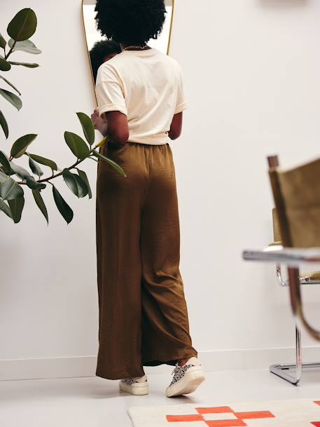 Pantalon fluide et large de grossesse olive - vertbaudet enfant 