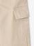 Pantalon cargo large irisé fille argent - vertbaudet enfant 