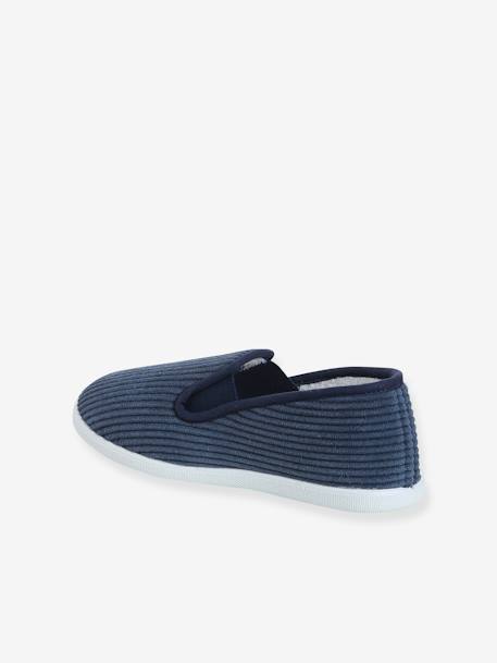 Kinderschoentjes van velours met elastiek marineblauw - vertbaudet enfant 