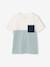 T-shirt garçon coloblock manches courtes ardoise+menthe+orange+vert anglais - vertbaudet enfant 
