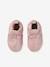 Chaussons élastiqués en cuir souple bébé or+rose - vertbaudet enfant 