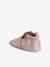 Chaussons élastiqués en cuir souple bébé or+rose - vertbaudet enfant 