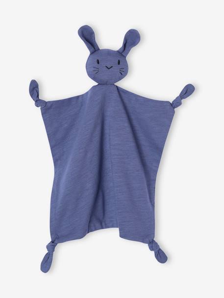 Set van 3 stuks: T-shirt + romper + knuffelbeer voor baby, te personaliseren blauw, gestreept+saliegroen - vertbaudet enfant 