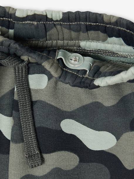 Camouflage bermuda voor jongens, gemakkelijk aan te trekken kaki - vertbaudet enfant 