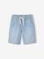 Bermuda garçon jean facile à enfiler bleu imprimé+denim gris+double stone+rayé bleu+stone - vertbaudet enfant 