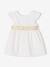 Robe cérémonie bébé fille ceinture nouée au dos blanc - vertbaudet enfant 