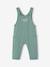Ensemble bébé T-shirt et salopette en molleton personnalisable caramel+vert émeraude - vertbaudet enfant 