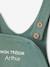 Ensemble bébé T-shirt et salopette en molleton personnalisable caramel+vert émeraude - vertbaudet enfant 