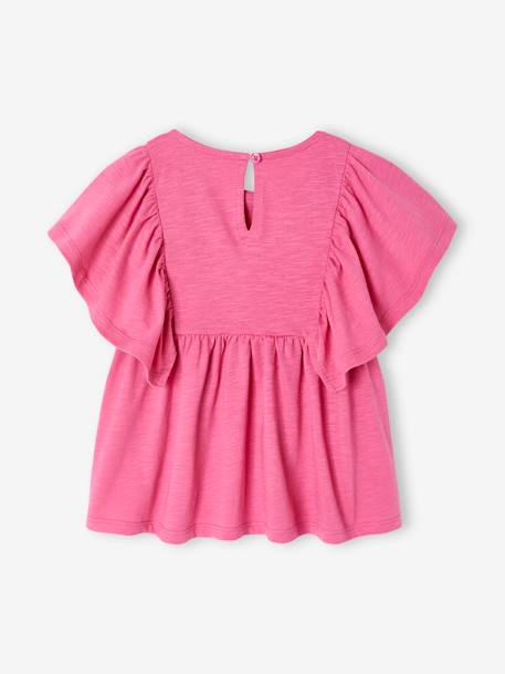 Tee-shirt blouse fille pivoine - vertbaudet enfant 