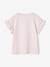 T-shirt fille motif fantaisie manches courtes volantées anthracite+jaune pâle+marine+rose pâle - vertbaudet enfant 