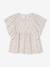 Tee-shirt blouse fille écru+pivoine - vertbaudet enfant 