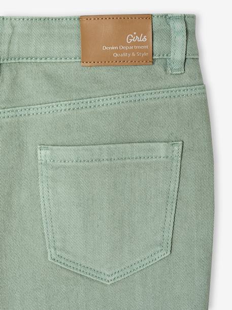 Pantalon slim fille morphologique large anthracite+rose poudré+vert sauge - vertbaudet enfant 