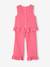 Meisjesset blouse + 7/8e broek saliegroen+snoepjesroze - vertbaudet enfant 