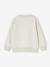 Sweat garçon col rond rayures graphiques blanc chiné+bleu grisé - vertbaudet enfant 