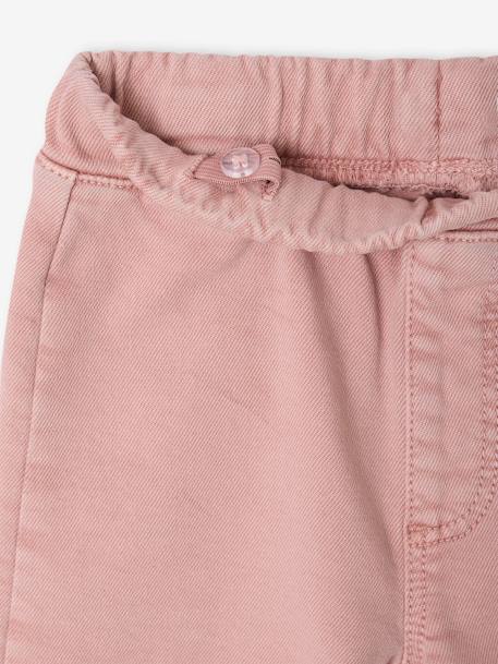 Brede meisjestregging Basics marineblauw+zachtpaars - vertbaudet enfant 