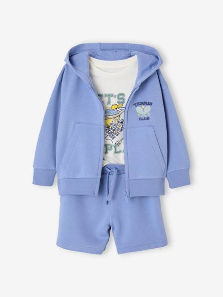 3-delige sportset jongens blauw - vertbaudet enfant 