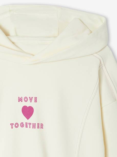 Ensemble sport sweat capuche + legging fille lilas - vertbaudet enfant 