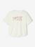 Sportset voor meisjes T-shirt + iriserende kniebroek lila - vertbaudet enfant 