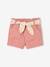 Short bébé fille paperbag avec ceinture imprimée rose+vert de gris - vertbaudet enfant 