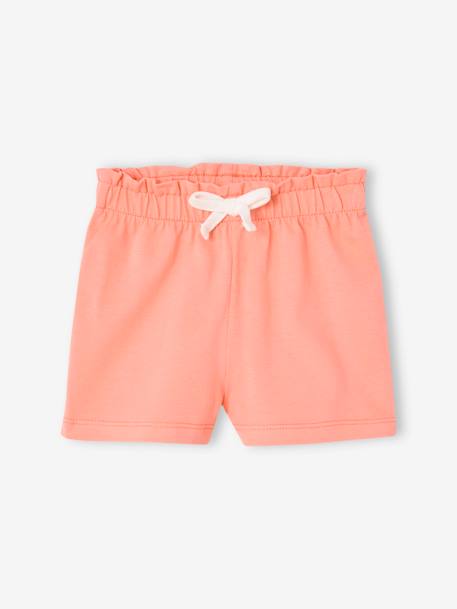 Ensemble Disney bébé t-shirt et short Minnie Coeurs corail - vertbaudet enfant 