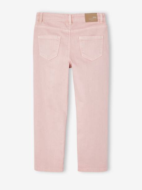 Pantalon slim fille morphologique large anthracite+rose poudré+vert sauge - vertbaudet enfant 
