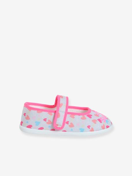 Chaussons ballerines scratchés enfant rose - vertbaudet enfant 
