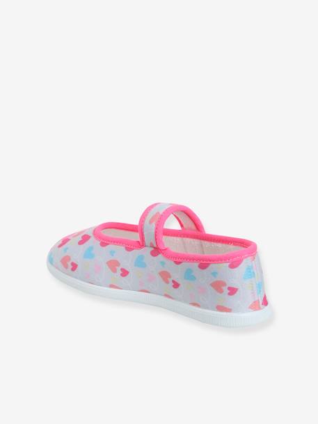 Chaussons ballerines scratchés enfant rose - vertbaudet enfant 