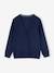 Gebreid vest met V-hals BASICS gemêleerd wit+marineblauw - vertbaudet enfant 