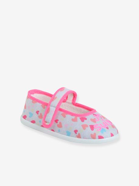 Chaussons ballerines scratchés enfant rose - vertbaudet enfant 