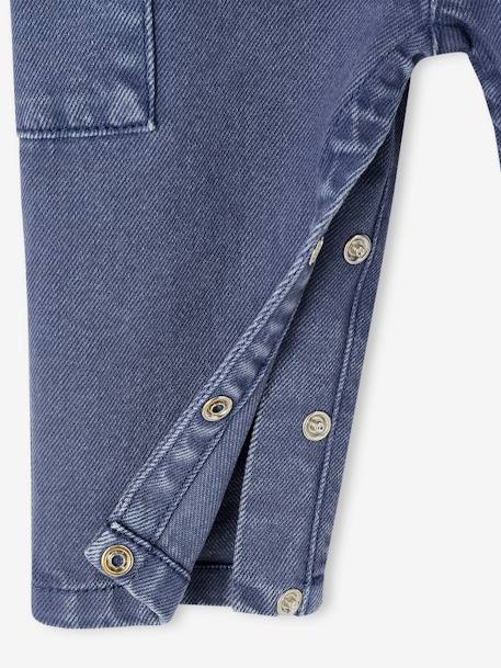 Salopette bébé en toile indigo - vertbaudet enfant 