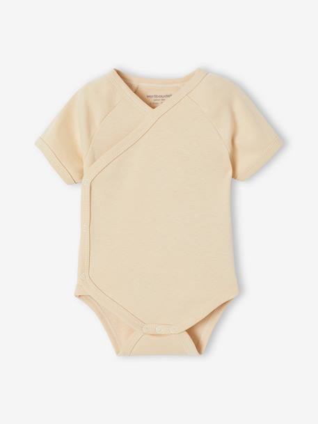 Set van 5 babyrompers met korte mouwen Luchtballon ecru - vertbaudet enfant 